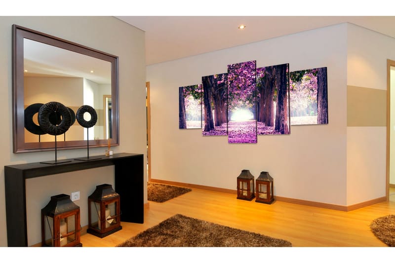 Bilde Purple Avenue 100x50 - Artgeist sp. z o. o. - Innredning - Bilder & kunst - Lerretsbilder