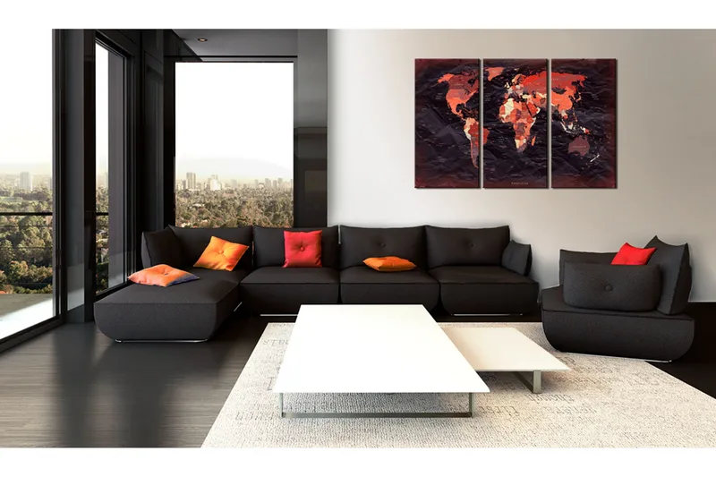 Bilde Plan Of The World 90x60 - Artgeist sp. z o. o. - Innredning - Bilder & kunst - Lerretsbilder