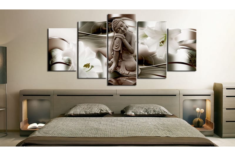 Bilde Pensive Buddha 100x50 - Artgeist sp. z o. o. - Innredning - Bilder & kunst - Lerretsbilder