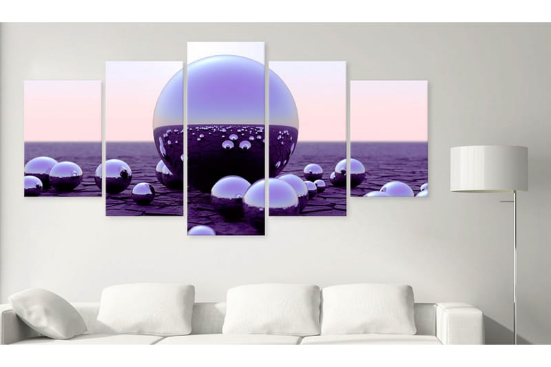 Bilde Purple Balls 200x100 - Artgeist sp. z o. o. - Innredning - Bilder & kunst - Lerretsbilder