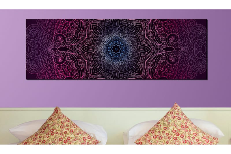 Bilde Purple Mandala 120x40 - Artgeist sp. z o. o. - Innredning - Bilder & kunst - Lerretsbilder