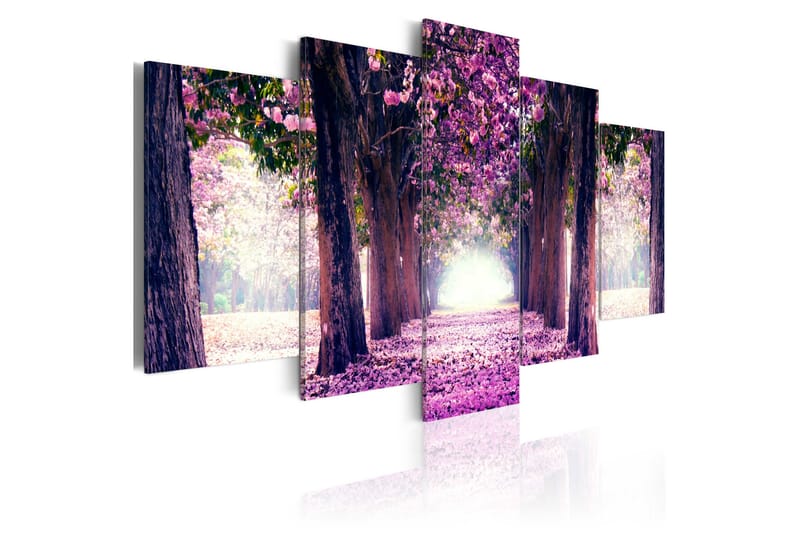 Bilde Purple Avenue 100x50 - Artgeist sp. z o. o. - Innredning - Bilder & kunst - Lerretsbilder