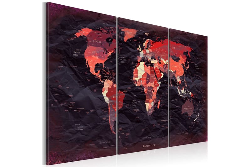 Bilde Plan Of The World 90x60 - Artgeist sp. z o. o. - Innredning - Bilder & kunst - Lerretsbilder