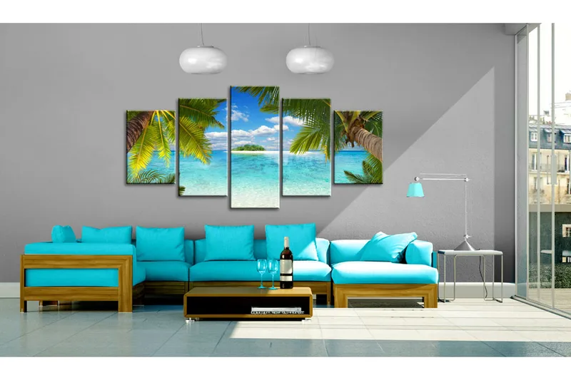 Bilde Paradise Island 100x50 - Artgeist sp. z o. o. - Innredning - Bilder & kunst - Lerretsbilder