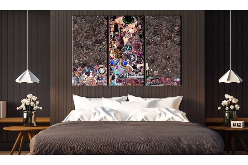 Bilde Patches Of Love 90x60 - Artgeist sp. z o. o. - Innredning - Bilder & kunst - Lerretsbilder