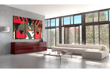 Bilde Pattern of abstract forms 90x60 - Artgeist sp. z o. o. - Innredning - Bilder & kunst - Lerretsbilder