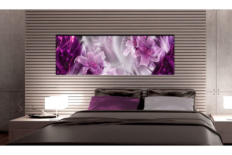 Bilde Purple Flames 120x40 - Artgeist sp. z o. o. - Innredning - Bilder & kunst - Lerretsbilder