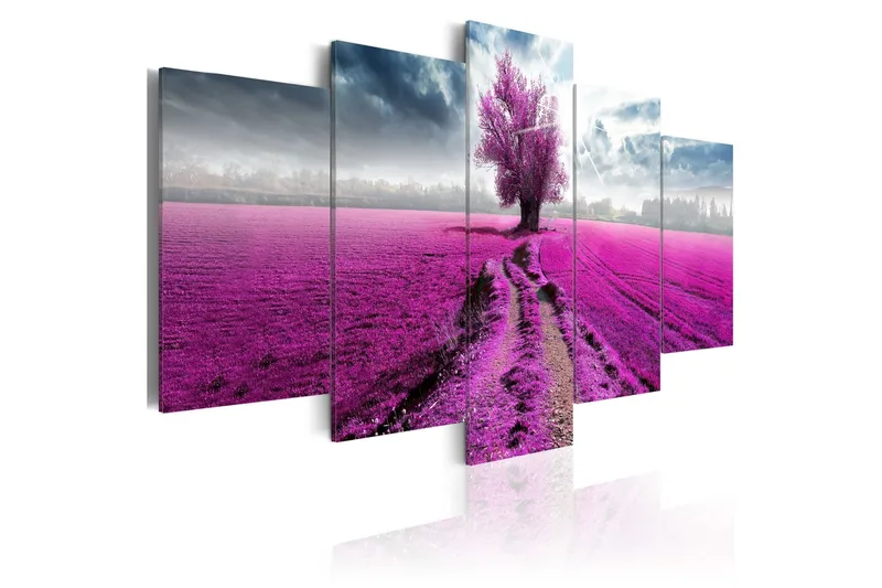 Bilde Purple Land 100x50 - Artgeist sp. z o. o. - Innredning - Bilder & kunst - Lerretsbilder