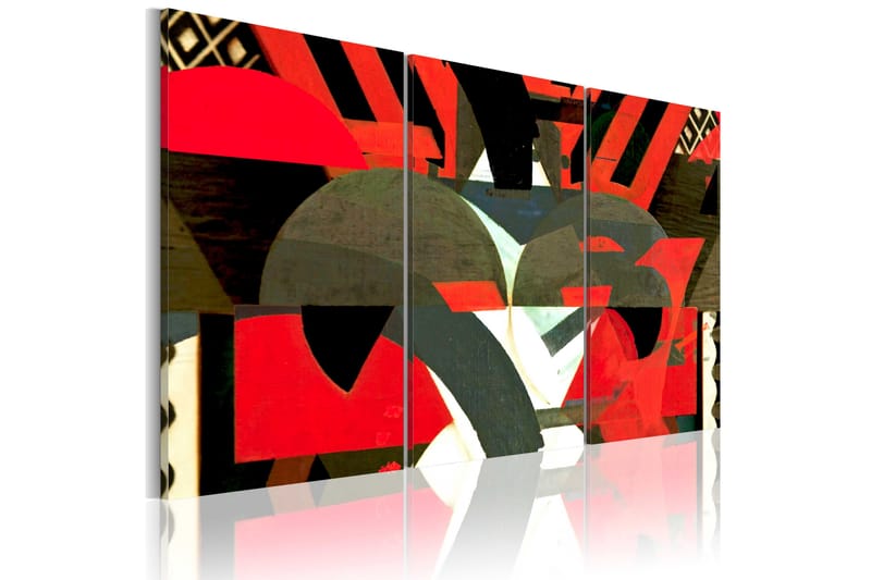 Bilde Pattern Of Abstract Forms 120x80 - Artgeist sp. z o. o. - Innredning - Bilder & kunst - Lerretsbilder