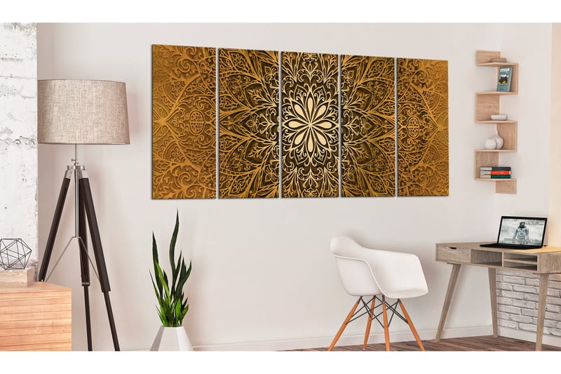 Bilde Paper Mandala 225x90 - Artgeist sp. z o. o. - Innredning - Bilder & kunst - Lerretsbilder