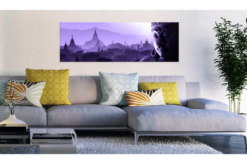 Bilde Purple Zen 150x50 - Artgeist sp. z o. o. - Innredning - Bilder & kunst - Lerretsbilder
