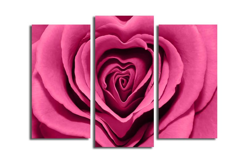 Canvasbilde 3-pk flerfarget - 22x03 cm - Innredning - Bilder & kunst - Lerretsbilder