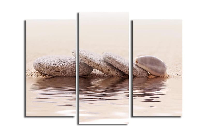 Canvasbilde 3-pk flerfarget - 22x03 cm - Innredning - Bilder & kunst - Lerretsbilder