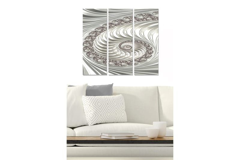 Canvasbilde 3-pk flerfarget, 22x05 cm