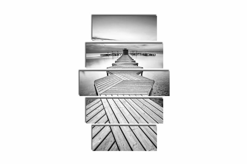 Canvasbilde 5-pk flerfarget, 11x96 cm