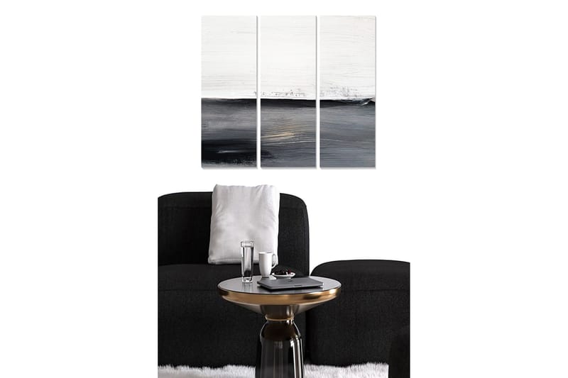 Canvasbilde Abstract 3-pk Flerfarget, 22x05 cm