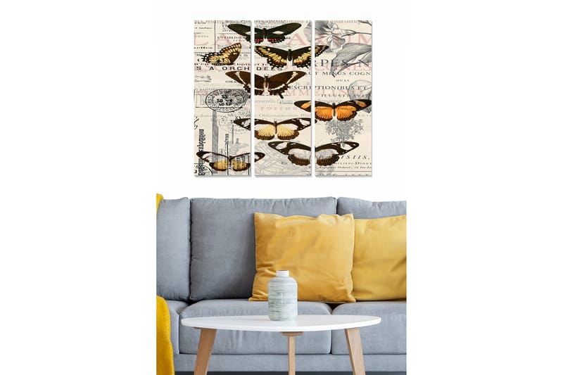 Canvasbilde Animal 3-pk flerfarget - 22x05 cm - Innredning - Bilder & kunst - Lerretsbilder