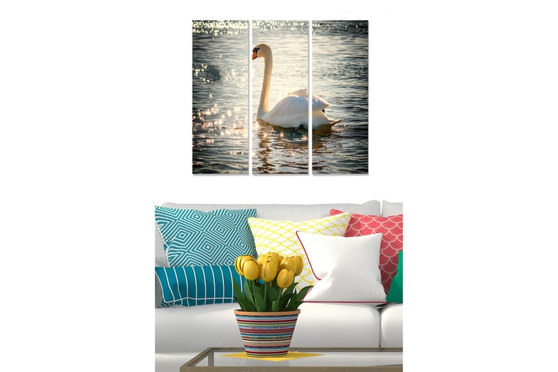 Canvasbilde Animal 3-pk flerfarget - 22x05 cm - Innredning - Bilder & kunst - Lerretsbilder