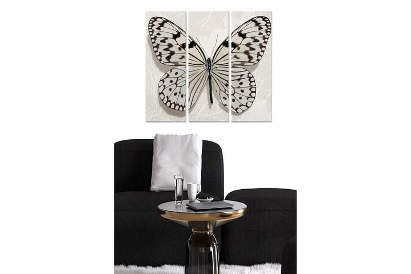 Canvasbilde Animal 3-pk flerfarget, 22x05 cm