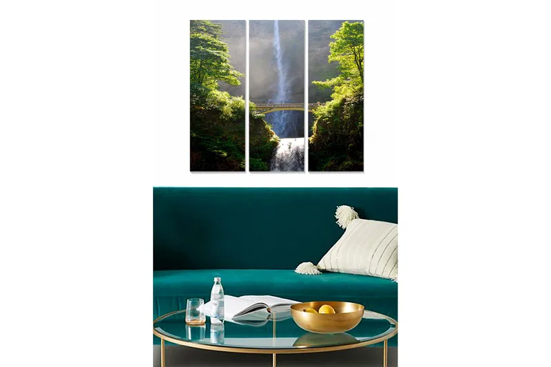 Canvasbilde Building 3-pk Flerfarget, 22x05 cm