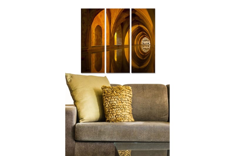 Canvasbilde Building 3-pk Flerfarget, 22x05 cm