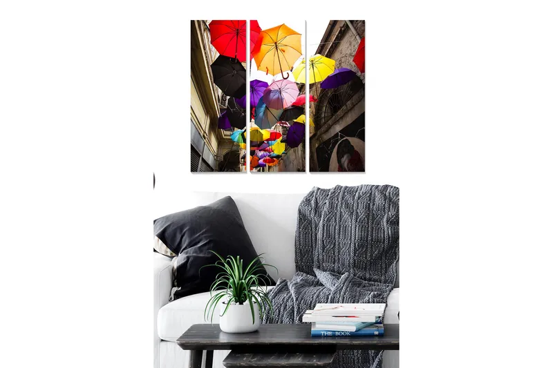 Canvasbilde Colorful 3-pk Flerfarget, 22x05 cm