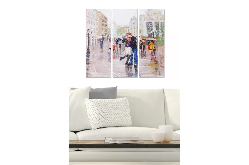 Canvasbilde Colorful 3-pk Flerfarget, 22x05 cm