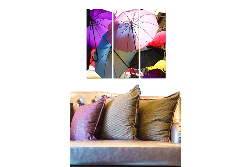 Canvasbilde Colorful 3-pk Flerfarget, 22x05 cm