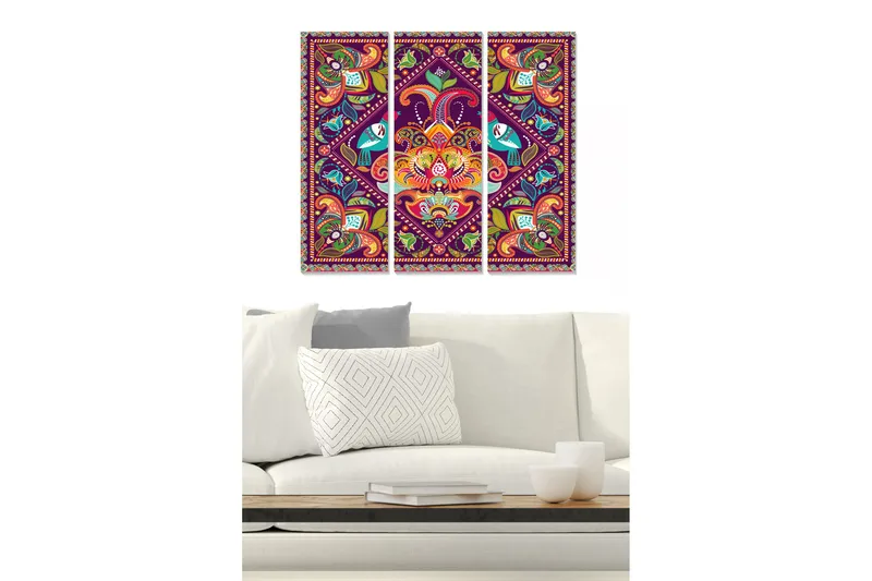 Canvasbilde Colorful 3-pk Flerfarget, 22x05 cm