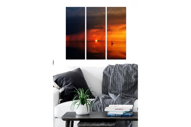 Canvasbilde Colorful 3-pk Flerfarget, 22x05 cm