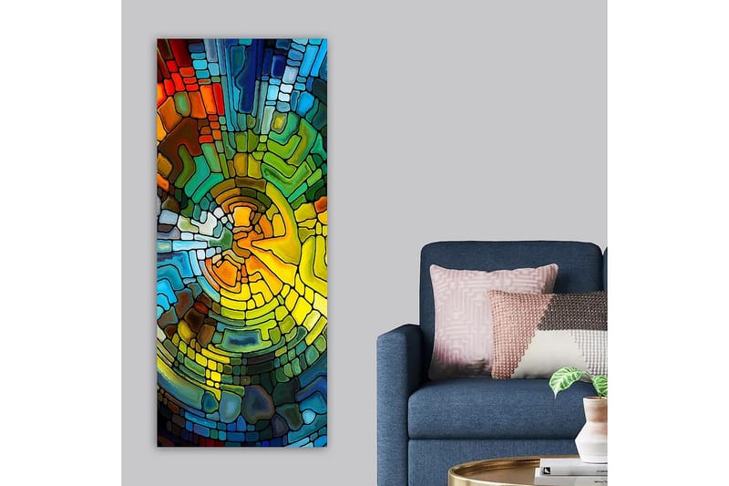 Canvasbilde DKY Abstract & Fractals Flerfarget - 50x120 cm - Innredning - Bilder & kunst - Lerretsbilder