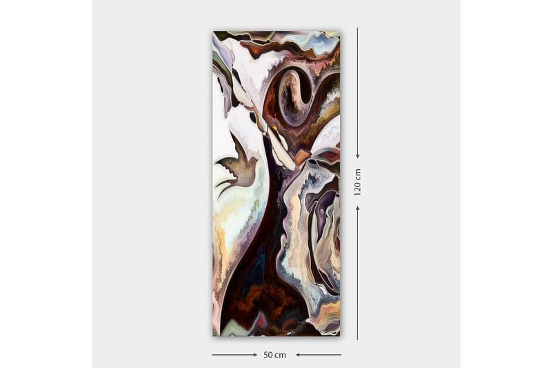 Canvasbilde DKY Abstract & Fractals Flerfarget - 50x120 cm - Innredning - Bilder & kunst - Lerretsbilder
