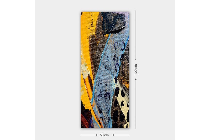 Canvasbilde DKY Abstract & Fractals Flerfarget - 50x120 cm - Innredning - Bilder & kunst - Lerretsbilder