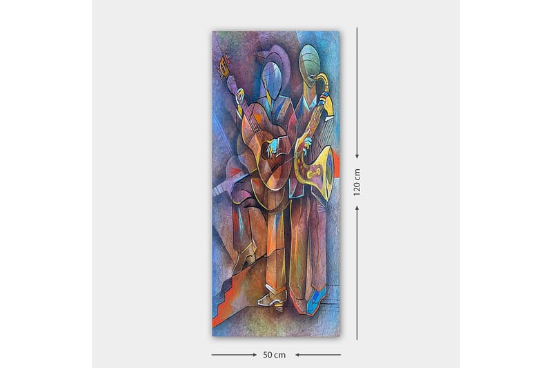 Canvasbilde DKY Abstract & Fractals Flerfarget - 50x120 cm - Innredning - Bilder & kunst - Lerretsbilder