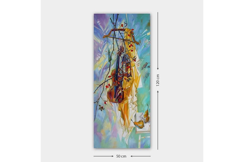 Canvasbilde DKY Abstract & Fractals Flerfarget - 50x120 cm - Innredning - Bilder & kunst - Lerretsbilder