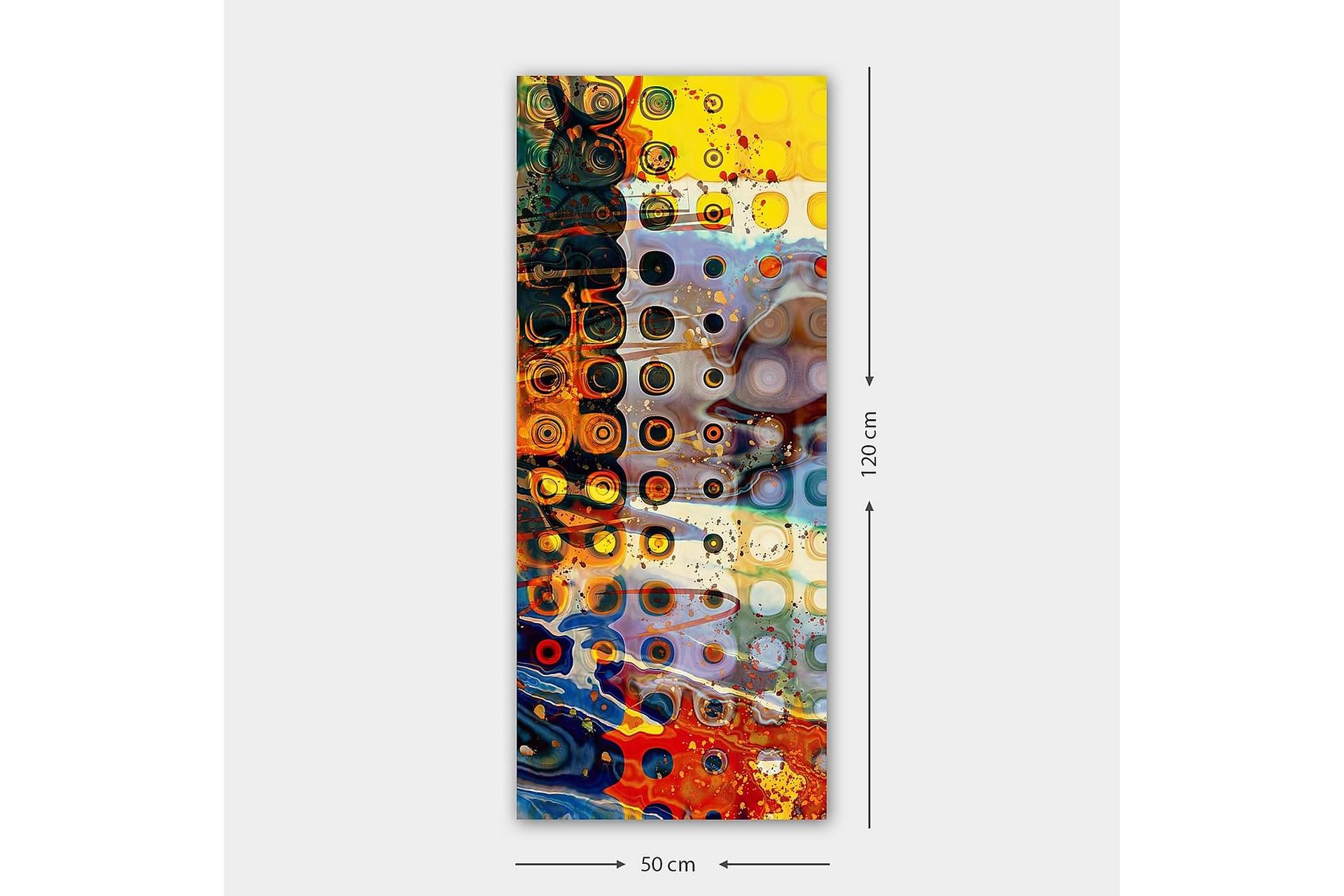 Canvasbilde DKY Abstract & Fractals Flerfarget - 50x120 cm - Innredning - Bilder & kunst - Lerretsbilder