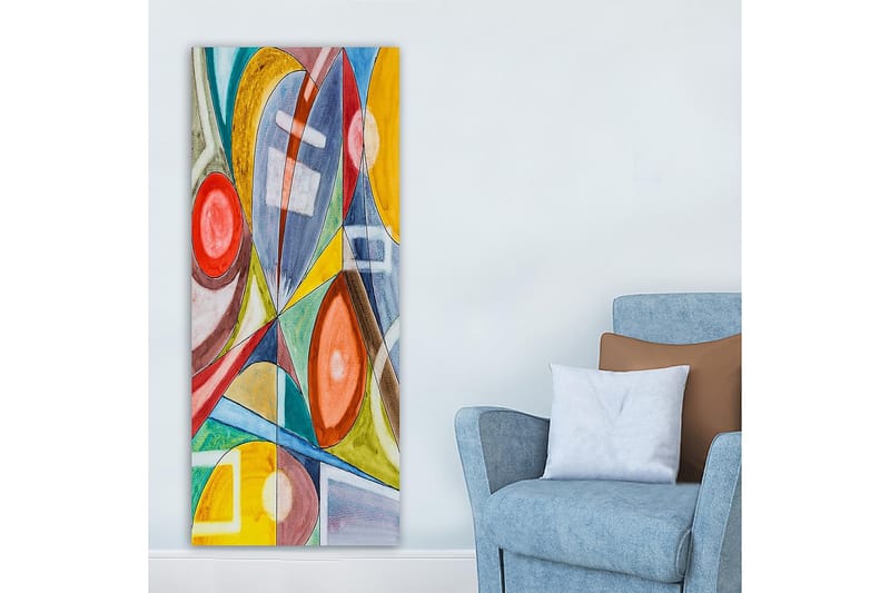 Canvasbilde DKY Abstract & Fractals Flerfarget - 50x120 cm - Innredning - Bilder & kunst - Lerretsbilder