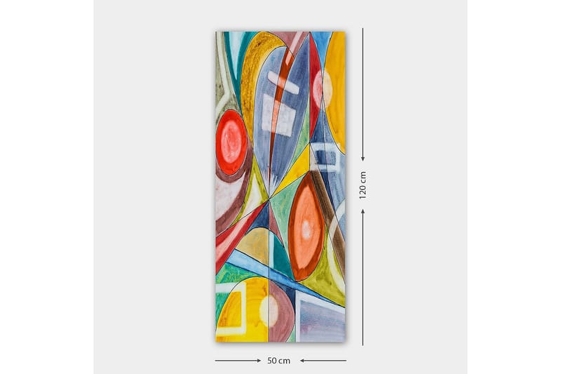 Canvasbilde DKY Abstract & Fractals Flerfarget - 50x120 cm - Innredning - Bilder & kunst - Lerretsbilder