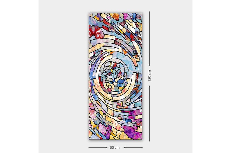 Canvasbilde DKY Abstract & Fractals Flerfarget - 50x120 cm - Innredning - Bilder & kunst - Lerretsbilder