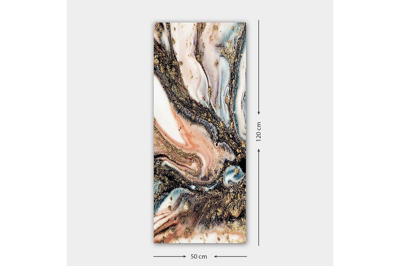 Canvasbilde DKY Abstract & Fractals Flerfarget - 50x120 cm - Innredning - Bilder & kunst - Lerretsbilder