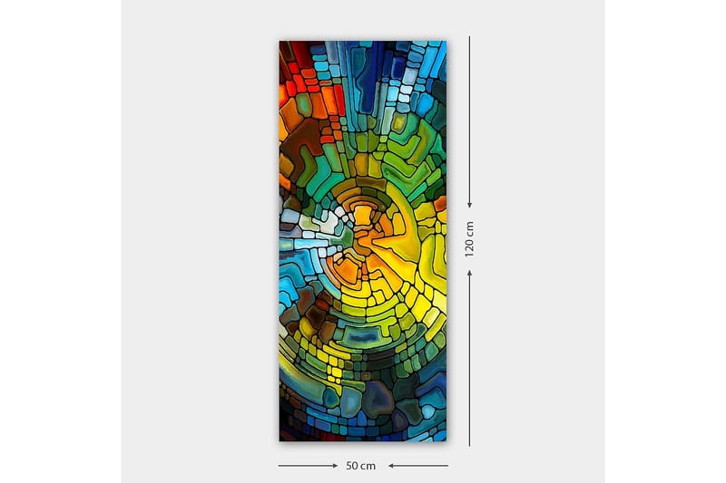 Canvasbilde DKY Abstract & Fractals Flerfarget - 50x120 cm - Innredning - Bilder & kunst - Lerretsbilder