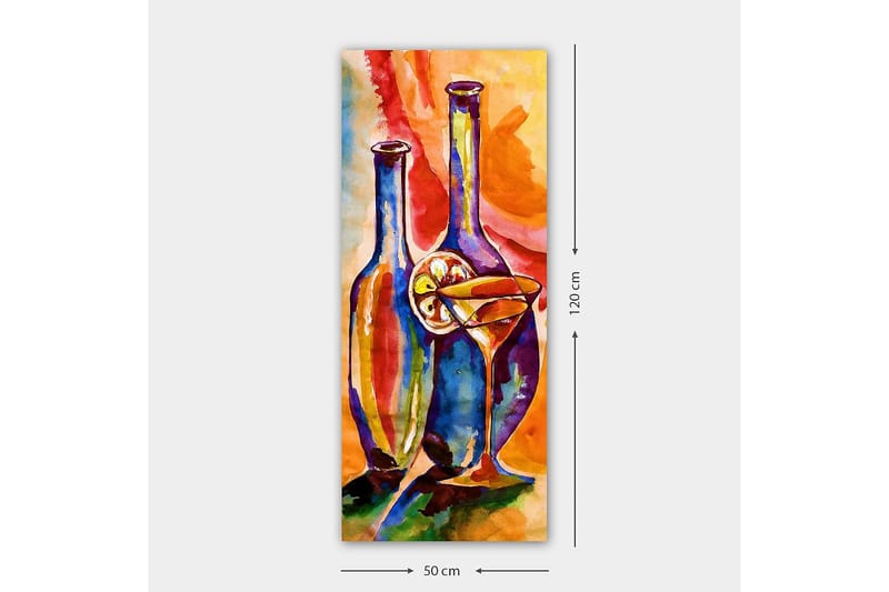 Canvasbilde DKY Abstract & Fractals Flerfarget - 50x120 cm - Innredning - Bilder & kunst - Lerretsbilder