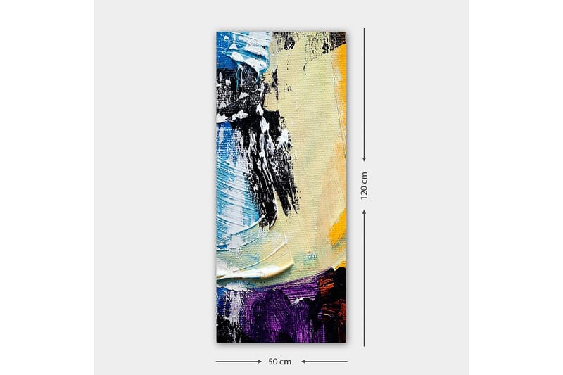 Canvasbilde DKY Abstract & Fractals Flerfarget - 50x120 cm - Innredning - Bilder & kunst - Lerretsbilder