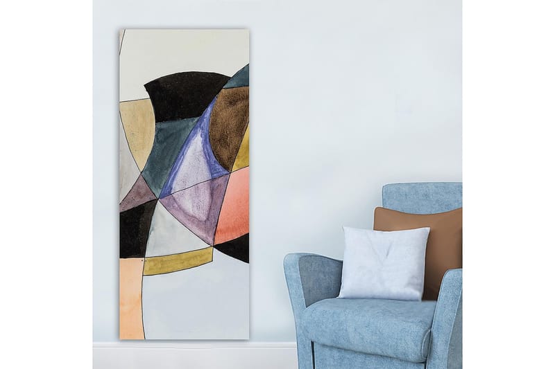 Canvasbilde DKY Abstract & Fractals Flerfarget - 50x120 cm - Innredning - Bilder & kunst - Lerretsbilder