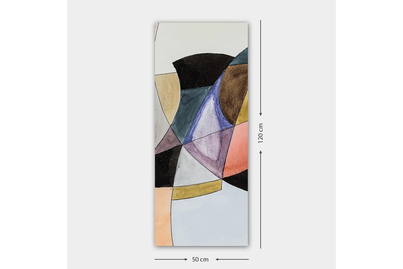 Canvasbilde DKY Abstract & Fractals Flerfarget - 50x120 cm - Innredning - Bilder & kunst - Lerretsbilder