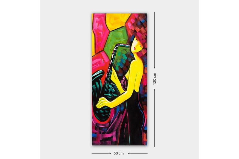 Canvasbilde DKY Abstract & Fractals Flerfarget - 50x120 cm - Innredning - Bilder & kunst - Lerretsbilder