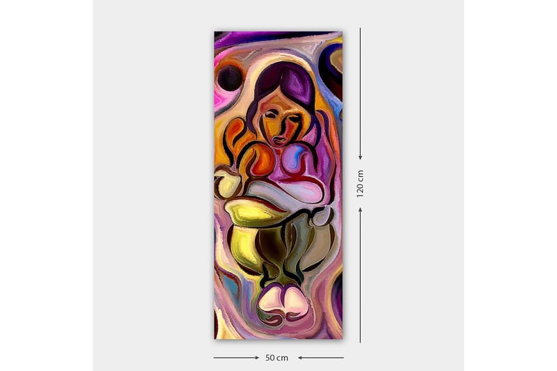 Canvasbilde DKY Abstract & Fractals Flerfarget - 50x120 cm - Innredning - Bilder & kunst - Lerretsbilder