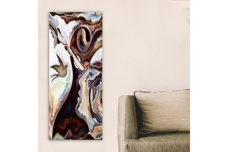 Canvasbilde DKY Abstract & Fractals Flerfarget - 50x120 cm - Innredning - Bilder & kunst - Lerretsbilder