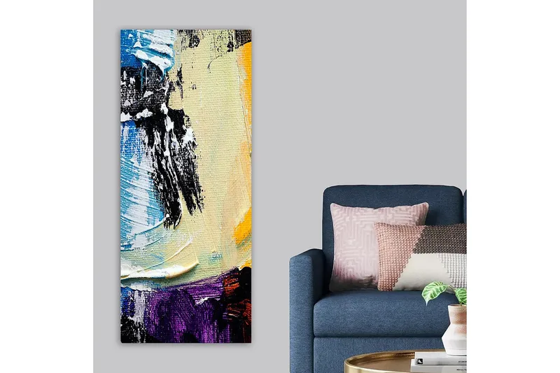 Canvasbilde DKY Abstract & Fractals Flerfarget - 50x120 cm - Innredning - Bilder & kunst - Lerretsbilder