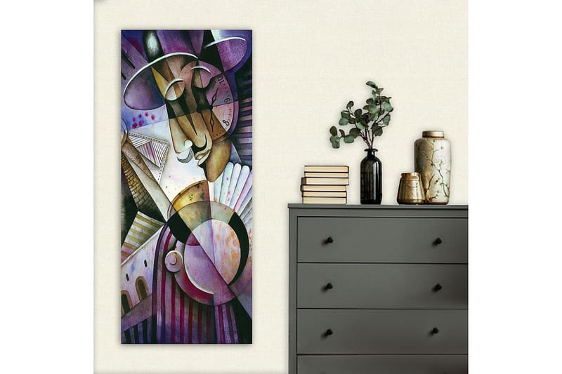 Canvasbilde DKY Abstract & Fractals Flerfarget - 50x120 cm - Innredning - Bilder & kunst - Lerretsbilder